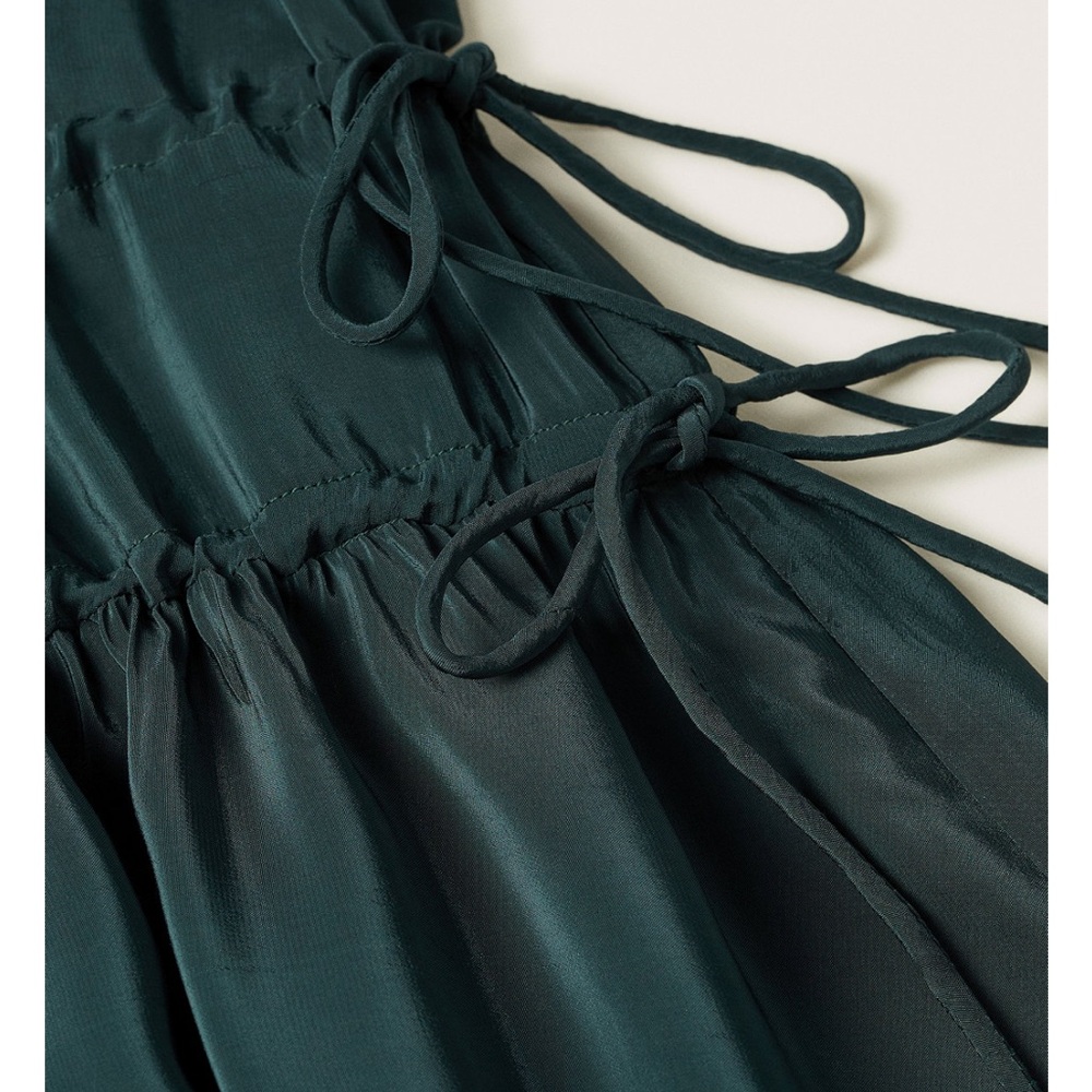 Mango Black Long Sleeve Midi Dress - Picture 2 of 7